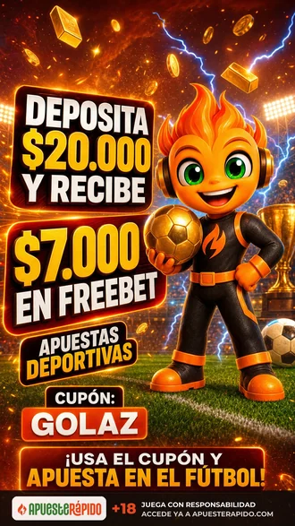 Deposita $20.000 y recibe $7.000 en freebet de apuestas deportivas